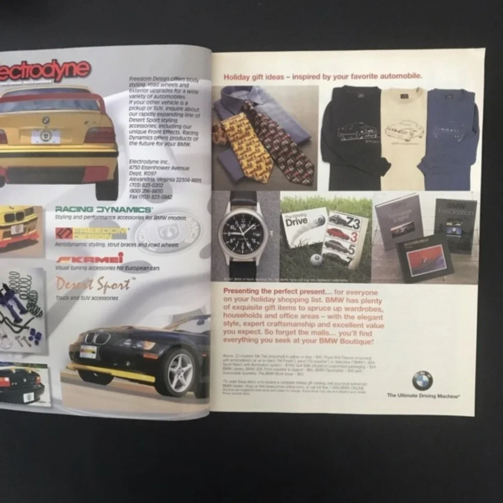 Roundel Magazine BMW Car Club of America Nov 1997 Vol 28(11) Frankfurt Auto Show